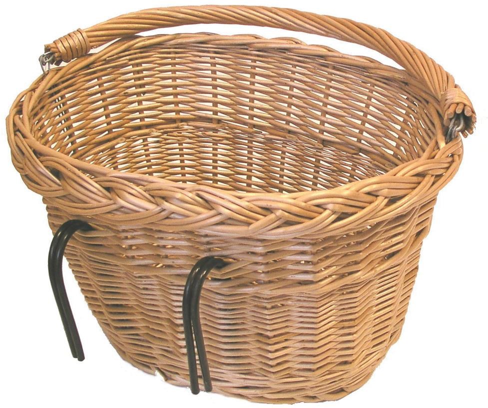 Basil Wicker Oval Hook-On Front Basket product image