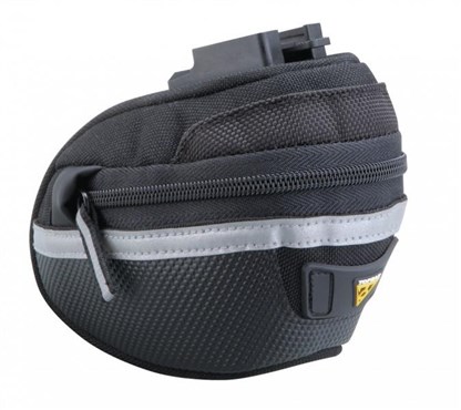 Tredz Limited TOPEAK Topeak Wedge Pack II Saddle Bag With QuickClick (F25) w/Seatpost Strap