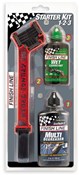 Finish Line Starter Kit 1-2-3 Grunge Brush w / 4oz Deg and 2oz Lube
