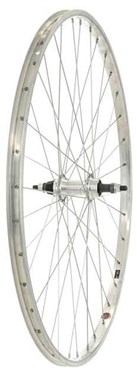 Tru-Build 700c Rear Wheel Alloy Rim Silver Screw-on Alloy Nutted Hub