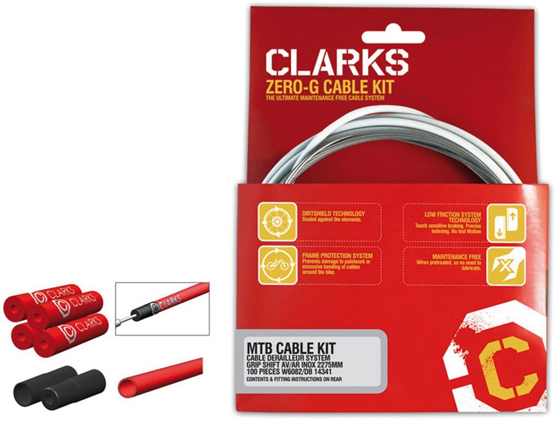 Clarks Gold Pre-Lube MTB/Hybrid Shimano Sram Brake Kit w/ Dirt Shield product image