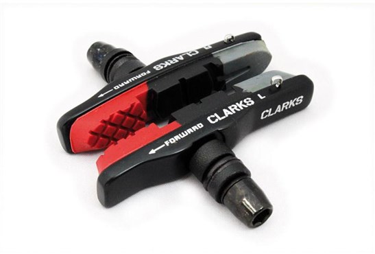 Clarks Elite MTB/Hybrid V-Brake Pads w/ Aluminium Holder & Triple Compound Insert Pads