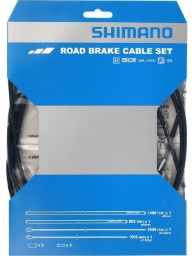 Image of Shimano Road Brake Cable Set - PTFE - Black