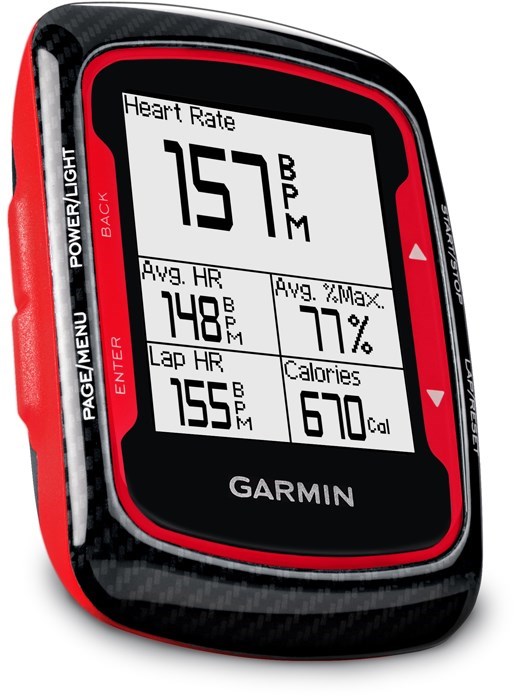 Garmin Edge 500 GPS-Enabled Cycle Computer With Cadence Sensor and Heart Rate Monitor - Red product image