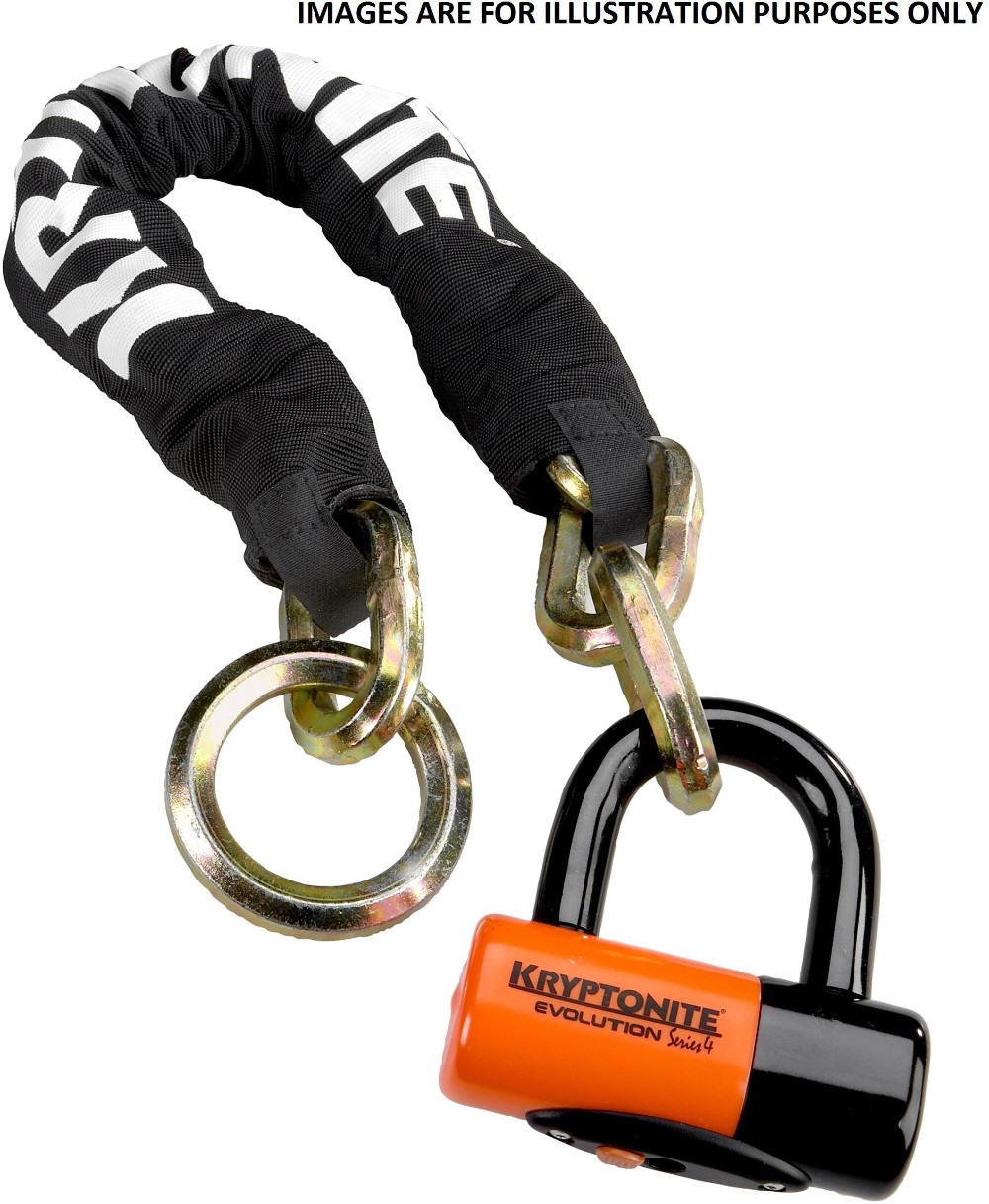 New York Noose 130cm Chain Lock With EV Series 4 Disc Lock - Sold Secure Gold image 0