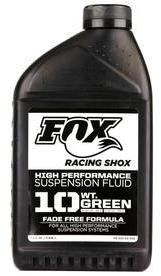 Fox Racing Shox 10 Weight Green High Performance Suspension Fluid 32oz
