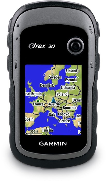 Garmin eTrex 30 mapping handheld GPS unit with altimeter and compass product image
