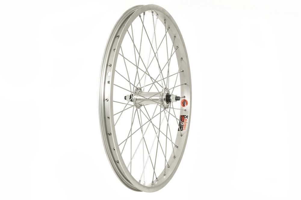 DiamondBack Silver 3/8 inch Nutted With ALEX J303 36H Rim Front BMX Wheel product image