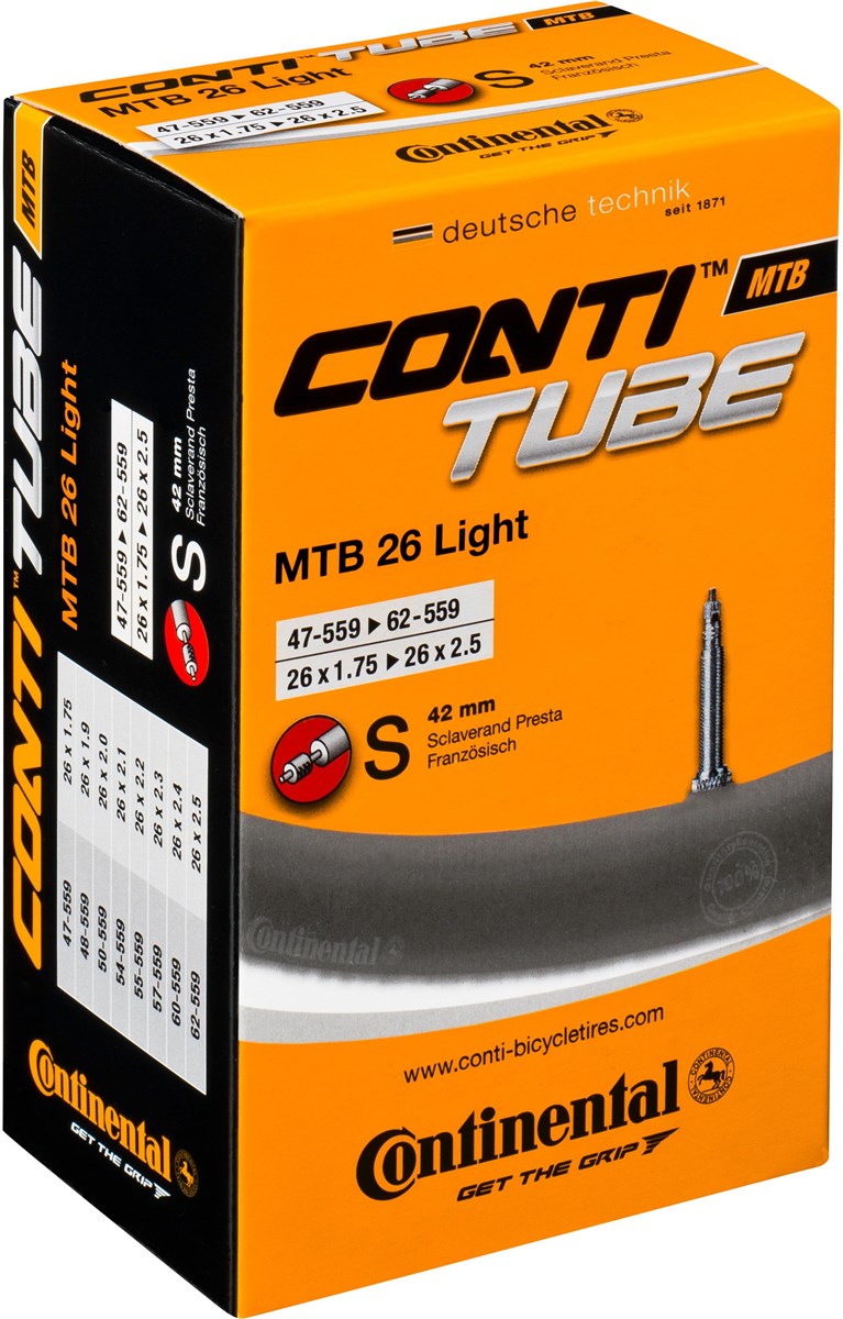 Continental MTB Supersonic 26 inch Presta Inner Tube product image