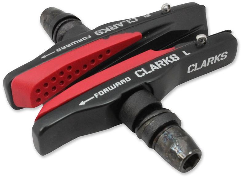 Clarks Elite MTB/Hybrid/V-Brake Pads w/ Alloy Holder & Dual Compound Aqua-Glide Insert Pads product image