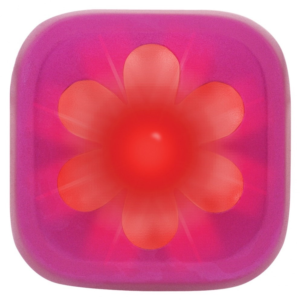 Knog Blinder 1 LED Pink Flower USB Rechargeable Rear Light product image