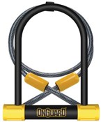 OnGuard Bulldog DT U-Lock with Cable - Silver Sold Secure