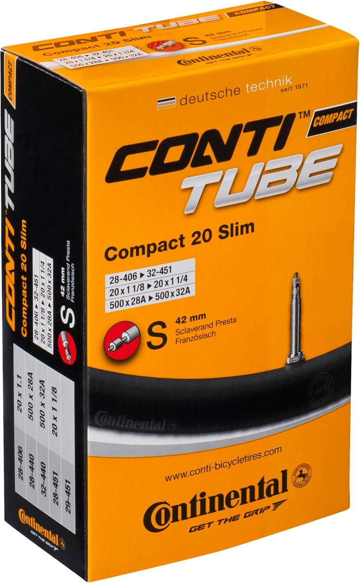 Continental Recumbent 20 Inch Presta Inner Tube product image