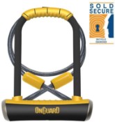 OnGuard Pitbull DT Shackle U-Lock Plus Cable - Gold Sold Secure