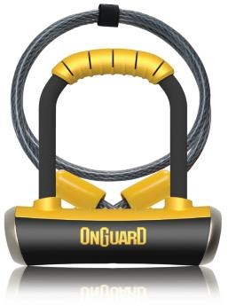 Image of OnGuard Pitbull Mini DT Shackle Lock with Cable - Diamond Sold Secure Rating