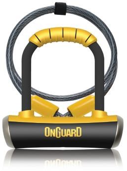 OnGuard Pitbull Mini DT Shackle Lock with Cable