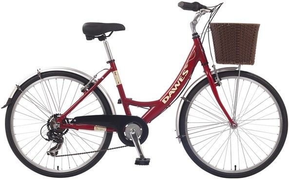 dawes red feather women's hybrid bike