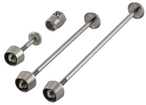 Pitlock 3 Piece Security Skewer Set Front and Rear Wheel + Post