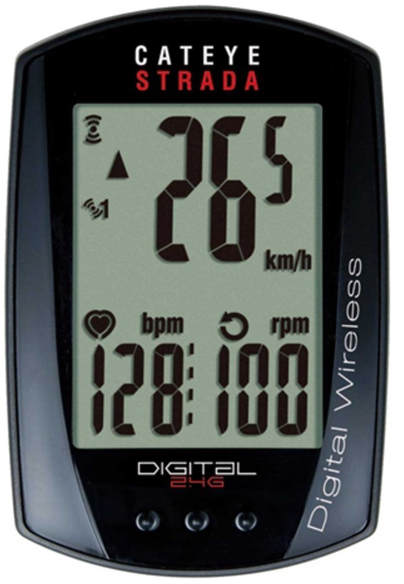 Cateye Strada Digital 2.4ghz Wireless Speed/HR/Cadence Cycling Computer product image