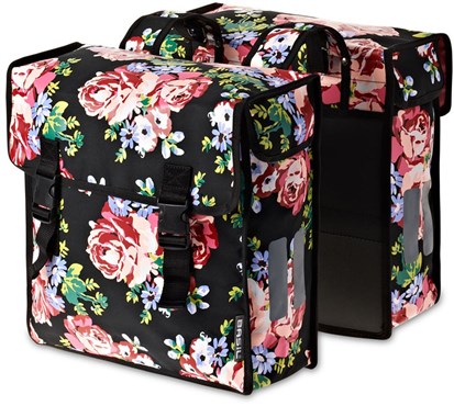 basil magnolia double pannier bag