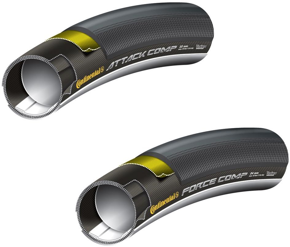 Continental Grand Prix Attack and Force Comp Set Tubular Road Tyre product image