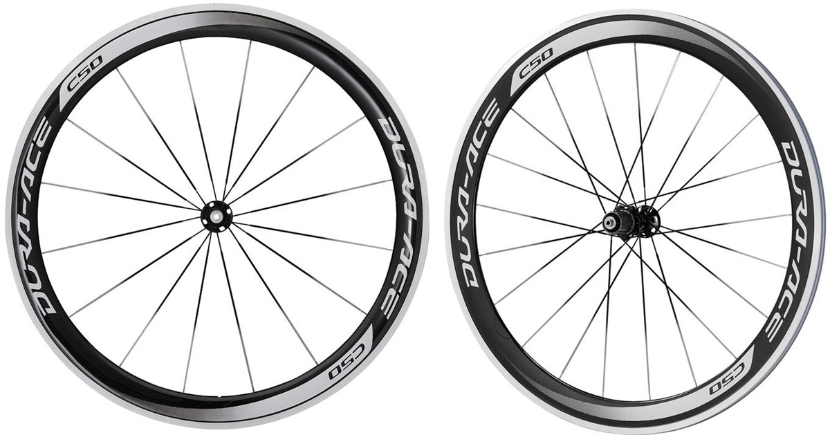 Shimano WH-9000 Dura-Ace C50-CL Carbon Clincher 50mm Road Wheelset product image