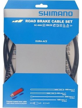 Image of Shimano Dura Ace 9000 Road Brake Cable Set - Polymer - Black