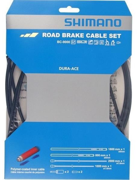 Dura-Ace Road Brake Cable Set, Polymer Coated Stainless Steel Inners image 0