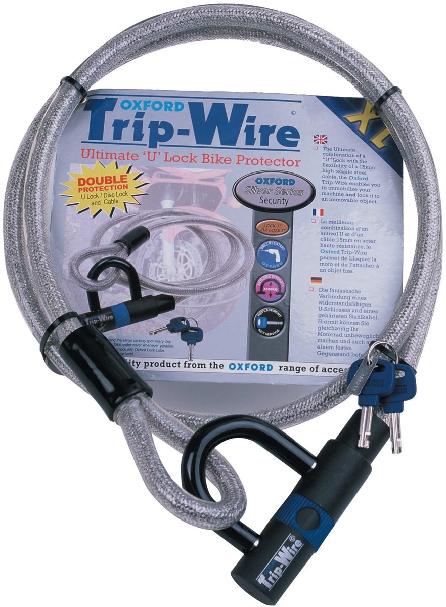 Oxford Tripwire XL Cable Lock With Padlock Built-In product image