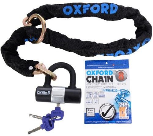 Chain8 Sold Secure Pedal Cycle Silver Chain Lock With Padlock image 0