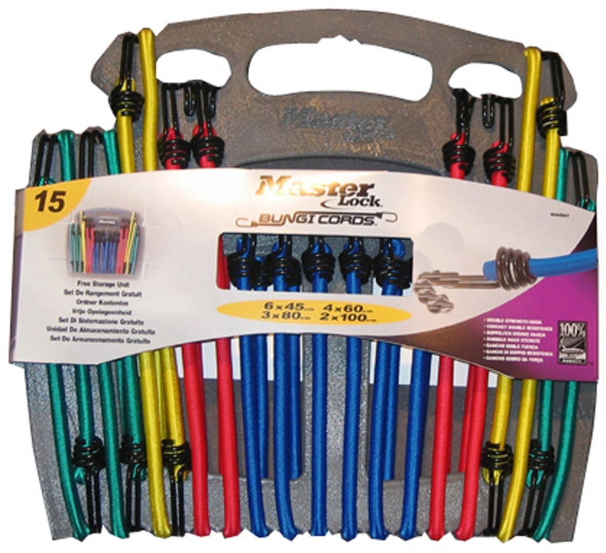 Master Lock 15 Piece Bungee Organiser With Reverse Hooks product image