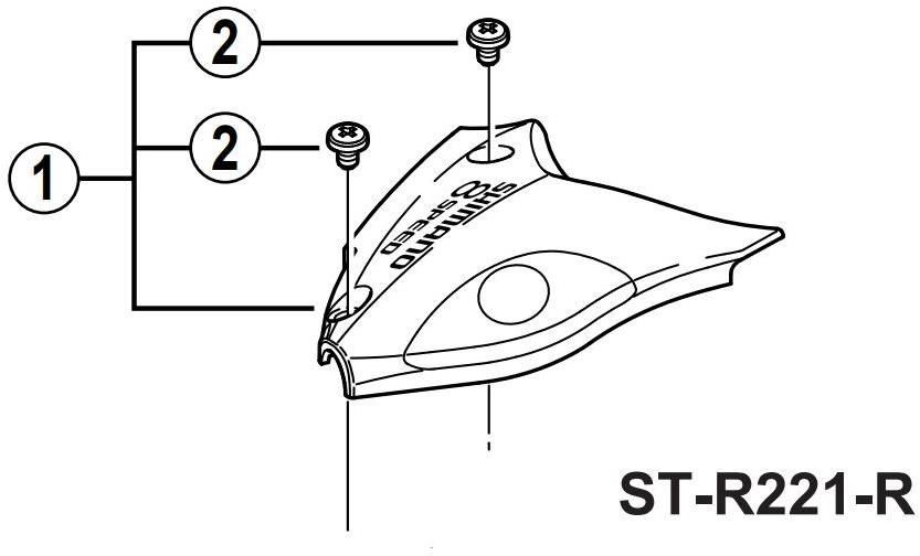 Shimano STR221 - Upper Cover and Fixing Screw For Right Hand product image