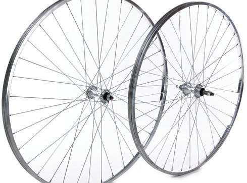 Tru-Build 26" MTB Rear Wheel Single Wall - City Use Screw-On Alloy Nutted Hub