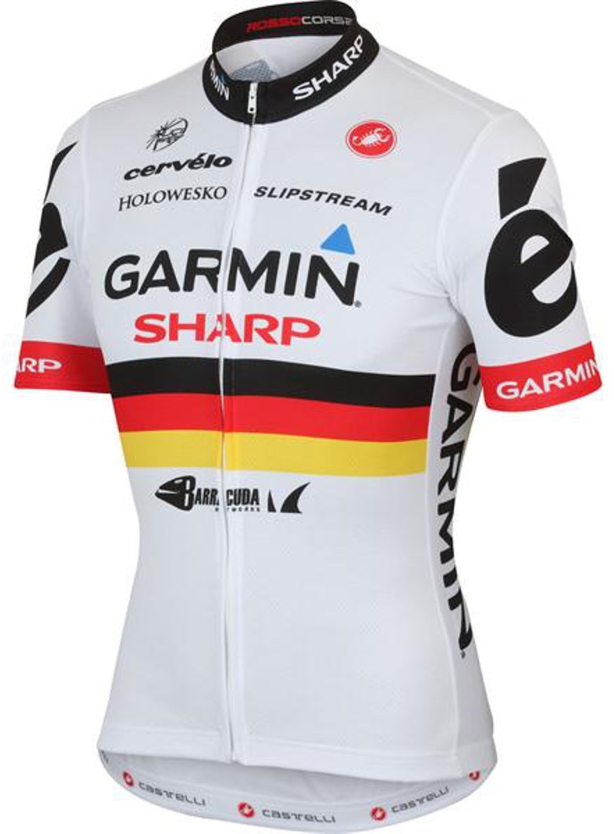 Castelli Garmin 2013 German Champion Team FZ Short Sleeve Cycling Jersey product image
