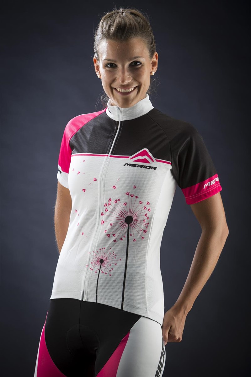 Merida Dandelion Design Womens Short Sleeve Cycling Jersey product image