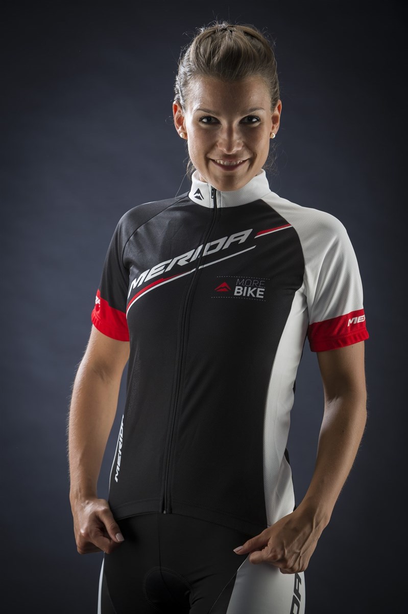 Merida Rouge Design Womens Short Sleeve Cycling Jersey product image