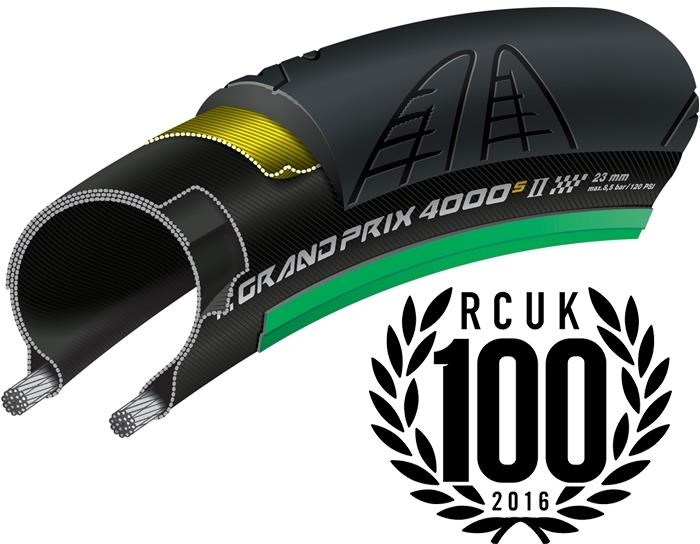 Continental Grand Prix 4000 S II Black Chili Folding Road Tyre product image