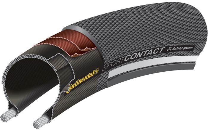 Continental Sport Contact II 700c Hybrid Tyre product image