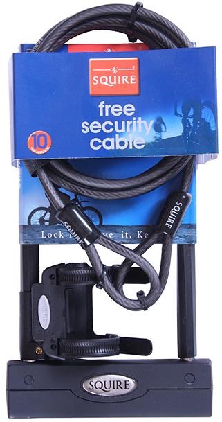 Squire Challenger D Lock and 8c Cable Value Pack -  Sold Secure Bronze product image