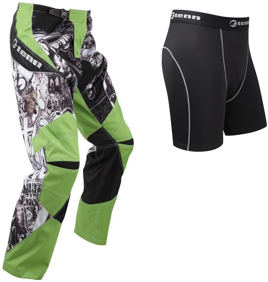 Tenn Rage MX/DH/BMX Off Road Cycling Pants with Coolflo Padded Boxers Combo Deal SS16 product image
