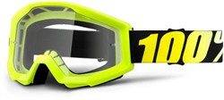 100% Strata Anti Fog Clear Lens MTB Goggles