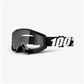 100% Strata Anti Fog Clear Lens MTB Goggles