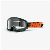 100% Strata Anti Fog Clear Lens MTB Goggles