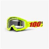 100% Strata Anti Fog Clear Lens MTB Goggles