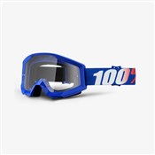 100% Strata Anti Fog Clear Lens MTB Goggles