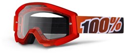 100% Strata Anti Fog Clear Lens MTB Goggles