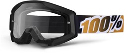 100% Strata Anti Fog Clear Lens MTB Goggles