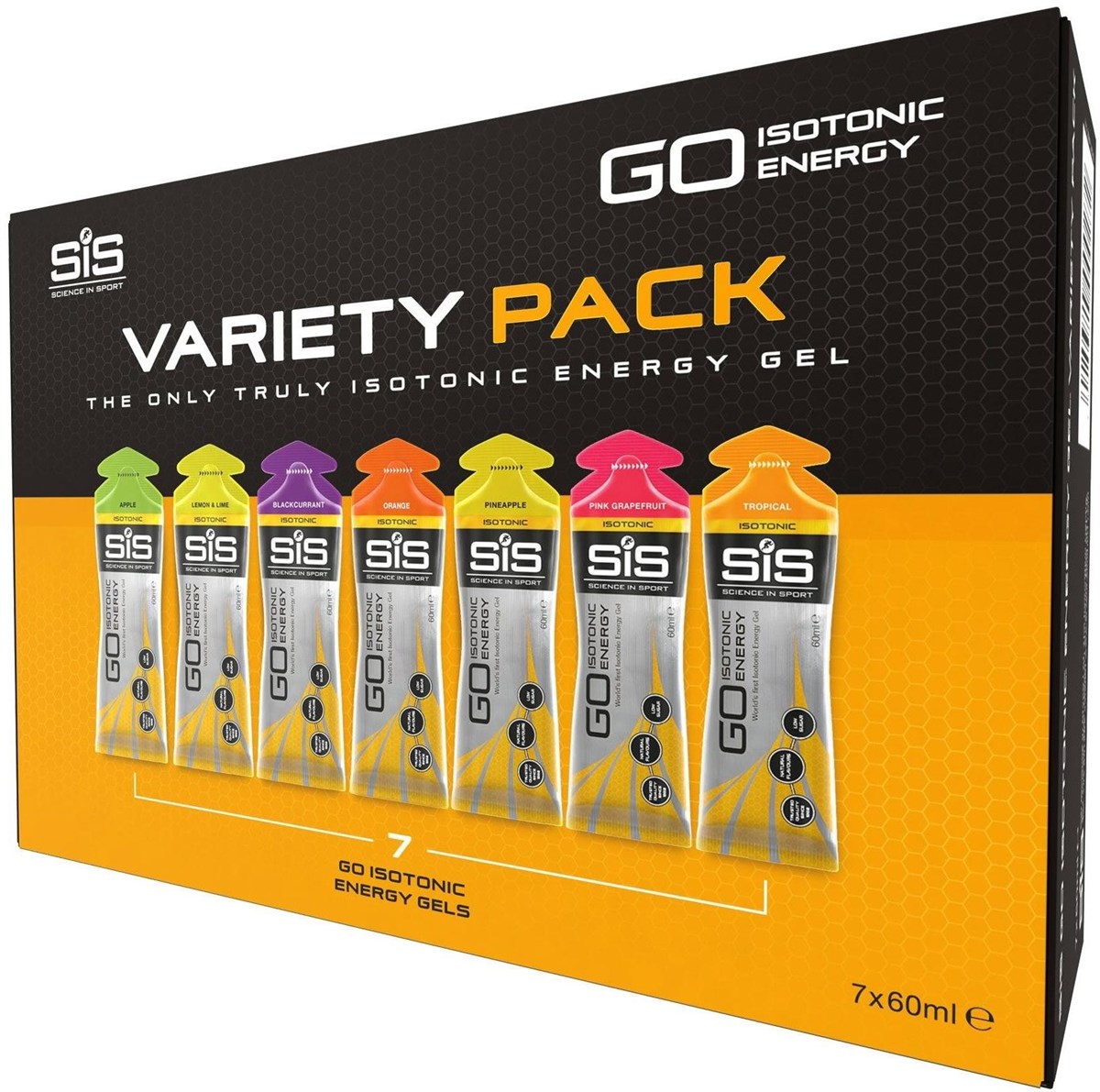 SiS GO Isotonic Gel Variety Pack - 60ml x Box of 7 product image