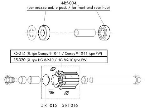 Fulcrum 4-HB-SC-013/4-R5-004 Bearing Kit (6001 RSx4) for Racing 5 and 7 product image