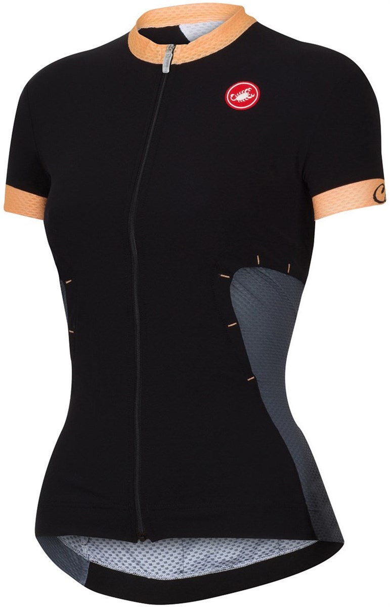 Castelli Gustosa Womens FZ Short Sleeve Cycling Jersey product image